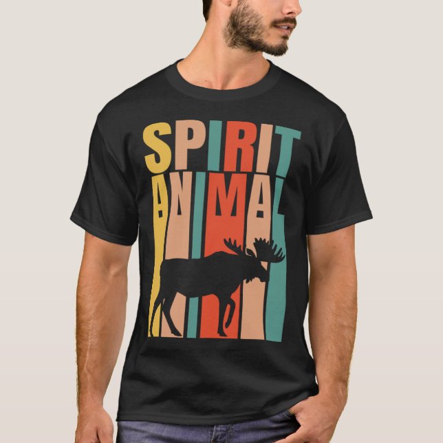 Camiseta El Moose es mi retro espiritual animal (Anverso)