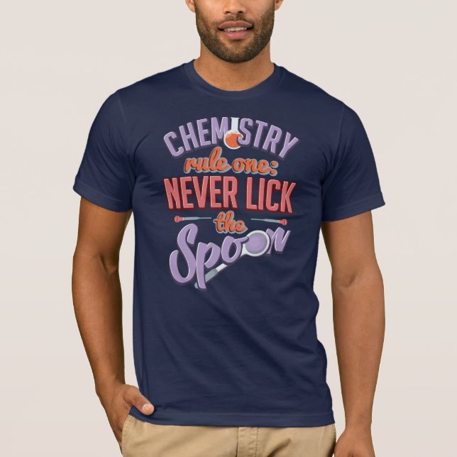 Camiseta El mordaza de la regla del profesor de química (Anverso)