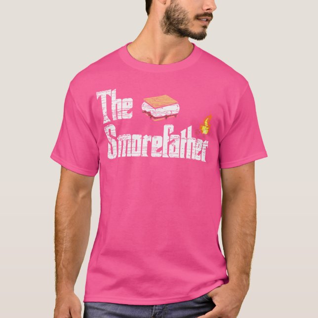 Camiseta El morefather-Funny Smore Campfire (Anverso)