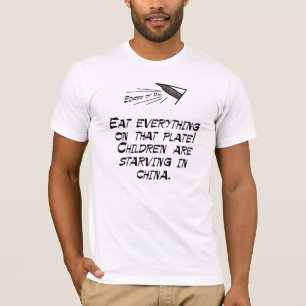 Camiseta El morir de hambre en China