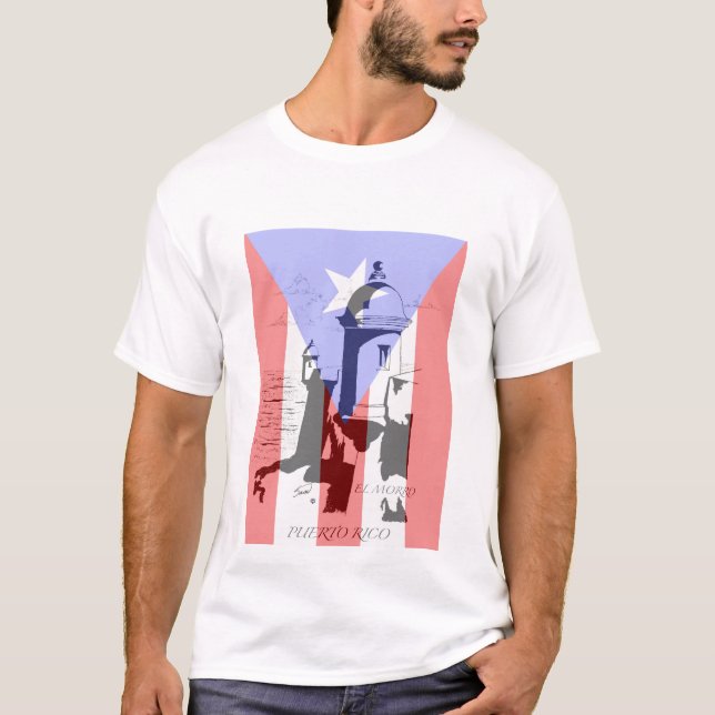 Camiseta El Morro y la bandera, (Anverso)