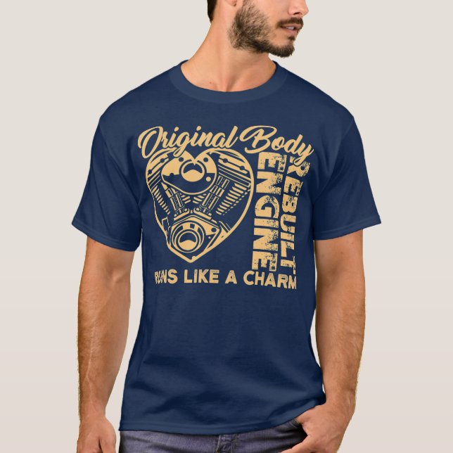 Camiseta El Motor De Carrocería Reconstruida Original Funci (Anverso)