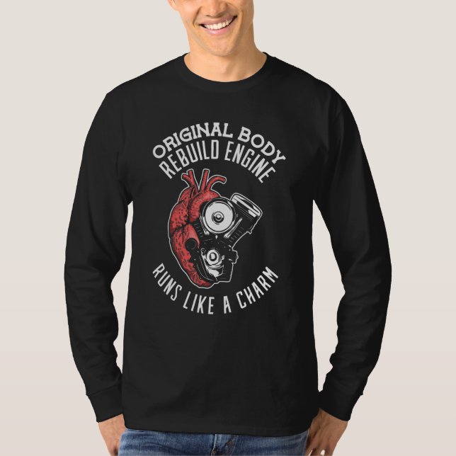 Camiseta El Motor Reconstruido Del Cuerpo Original Funciona (Anverso)