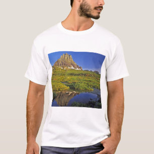 Camiseta El Mt Clements se refleja en una pequeña piscina e