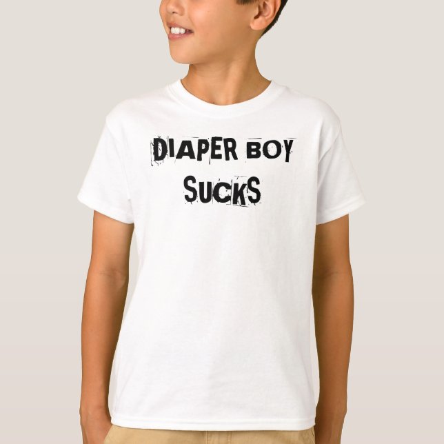 CAMISETA EL MUCHACHO DEL PAÑAL CHUPA (Anverso)