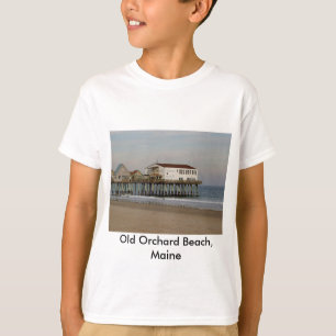 Camiseta El muelle en la playa de Old Orchard, Maine