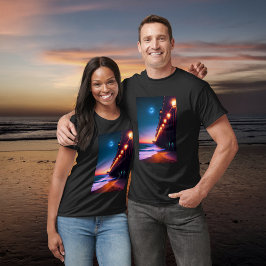 Camiseta El muelle iluminado por la luna