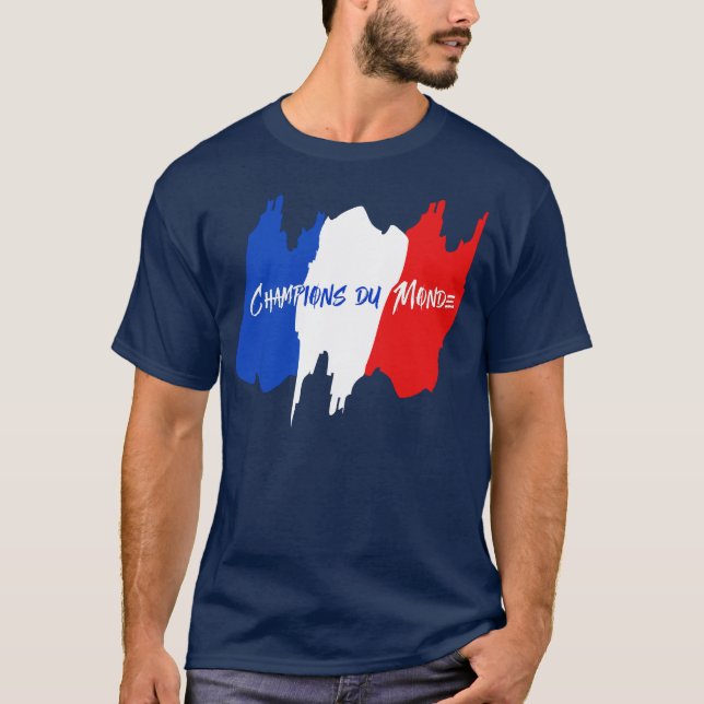 Camiseta El mundo de Francia defiende la victoria del (Anverso)