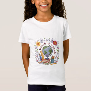 Camiseta El mundo de la sabiduría vista de atrás
