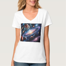 Camiseta El mundo de los planetas y las estrellas