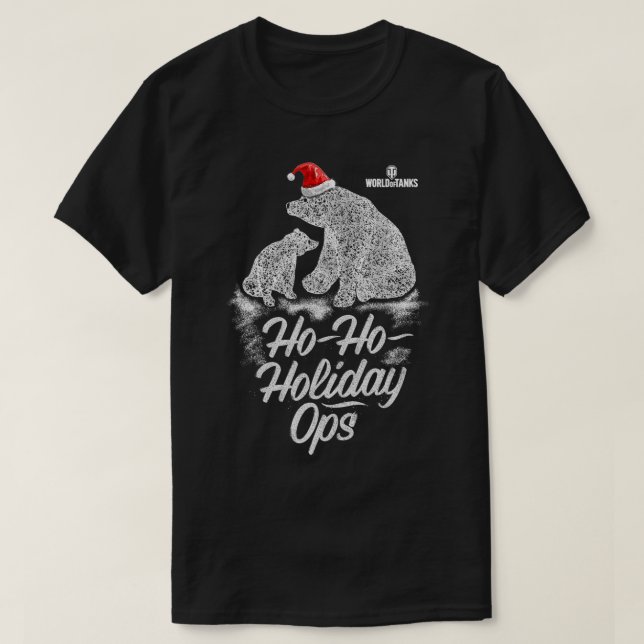 Camiseta El mundo de los tanques Ho Holiday Ops Bears (Diseño del anverso)