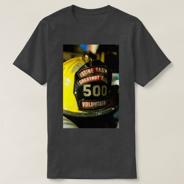 Camiseta El mundo de un bombero (Diseño del anverso)