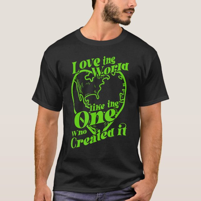 Camiseta El mundo del amor como Ing One que lo creó Valenti (Anverso)