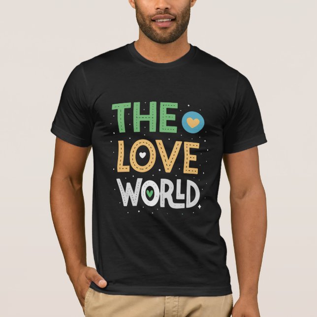 Camiseta El mundo del amor - Diseño único de camisetas" (Anverso)