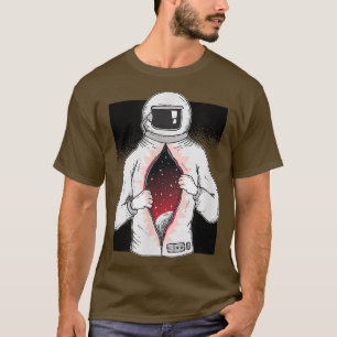 Camiseta El Mundo Dentro De Mí Astronauta -Diseño Cósmico A