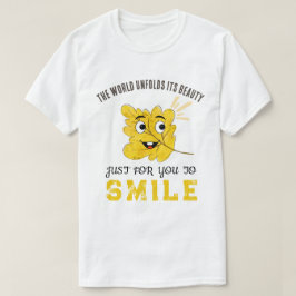 Camiseta "El Mundo Despliega Su Belleza" Hoja Amarilla Sonr