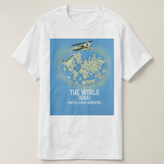 Camiseta El Mundo Dubai Emiratos Árabes Unidos mapa