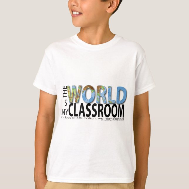 Camiseta El mundo es mi sala de clase (Anverso)