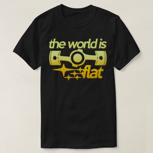 Camiseta El mundo es plano (Diseño del anverso)