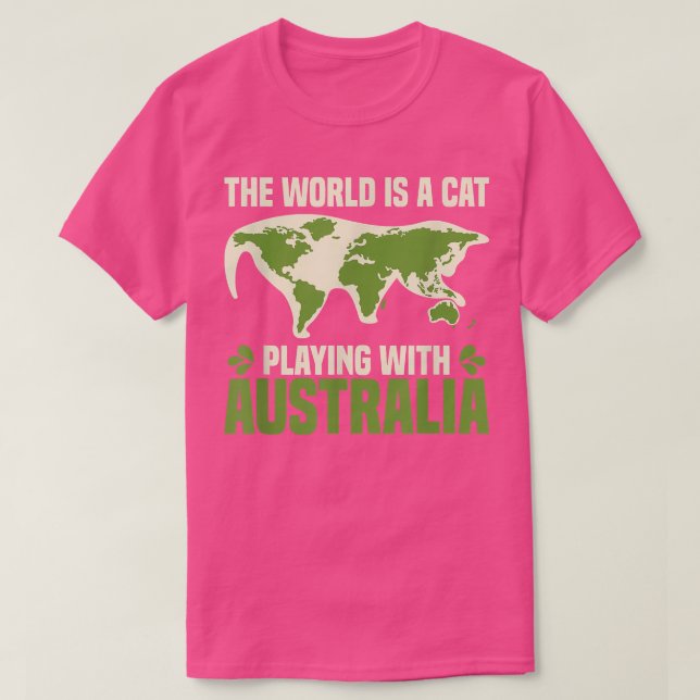 Camiseta El Mundo Es Solo Un Gato Jugando Con La Guerra De  (Diseño del anverso)