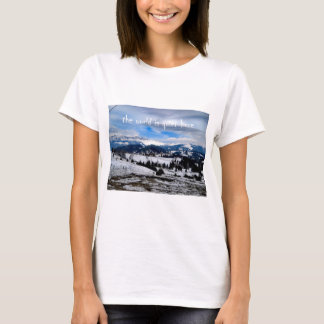 Camiseta el mundo es tranquilo aquí