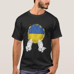 Camiseta El mundo es Ucrania Bandera ucraniana Queremos paz