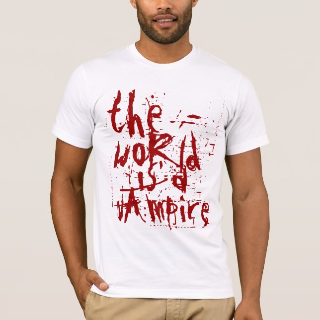 Camiseta el mundo es un vampiro (Anverso)