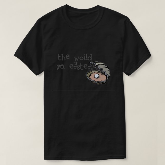 Camiseta el mundo es ya erster - Pegatina de noticias (Diseño del anverso)