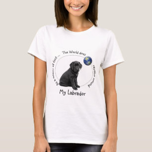 Camiseta El mundo gira alrededor de Mi Labrador