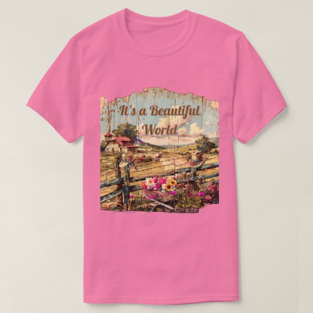 Camiseta El mundo hermoso (Diseño del anverso)