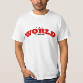 Camiseta El mundo lleno de misterios la audaz tipografía un