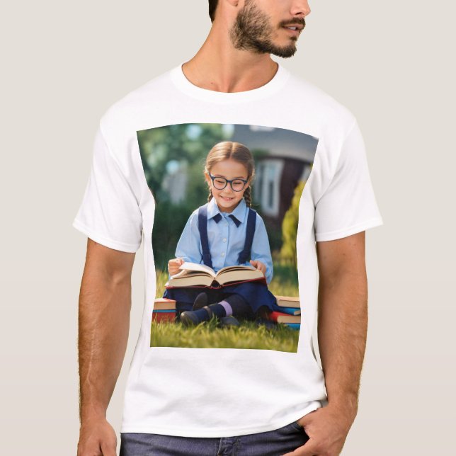 Camiseta El mundo mágico del pequeño lector (Anverso)