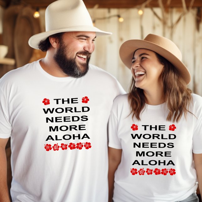 Camiseta El mundo necesita más color de luz Aloha (Subido por el creador)
