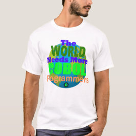 Camiseta El mundo necesita más programadores de Cobol