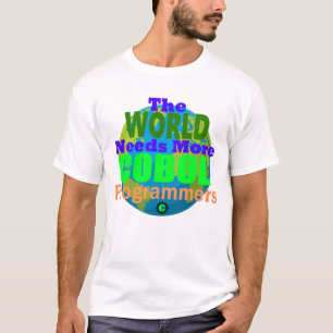 Camiseta El mundo necesita más programadores de Cobol