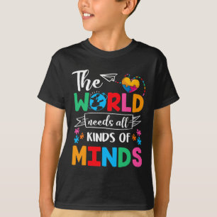 Camiseta El Mundo Necesita Todo Tipo De Mentes, Concientiza
