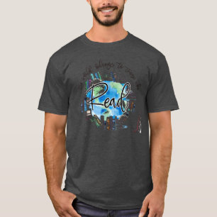Camiseta El mundo pertenece a los que leen, libro bibliotec