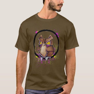 Camiseta El Mundo Salvaje De La Lechuza De Papel De La Seri