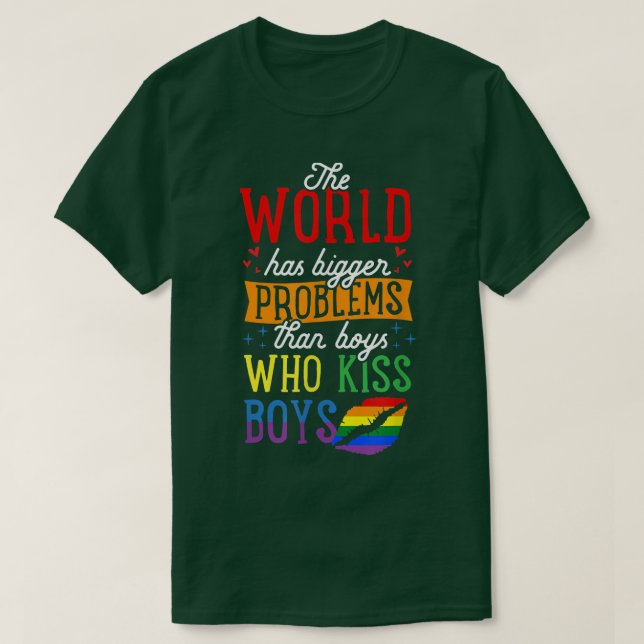 Camiseta El mundo tiene mayores problemas que los niños que (Diseño del anverso)
