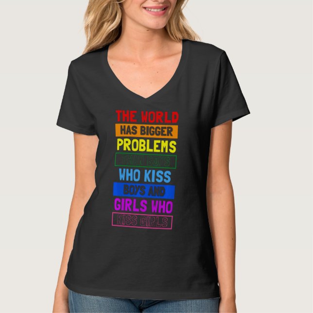 Camiseta El mundo tiene mayores problemas que los niños que (Anverso)