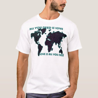 Camiseta El mundo todo de Beatles que usted necesita es