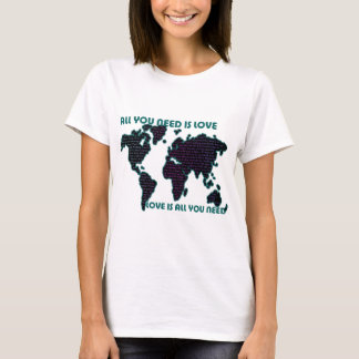 Camiseta El mundo todo de Beatles que usted necesita es