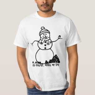 CAMISETA EL MUÑECO DE NIEVE CONTINÚA, HACE MI DÍA