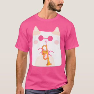 Camiseta El músico de gato se burla del amante de los anima