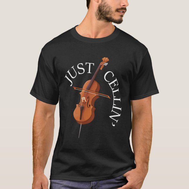 Camiseta El músico estrella de cine Cellin Cello (Anverso)