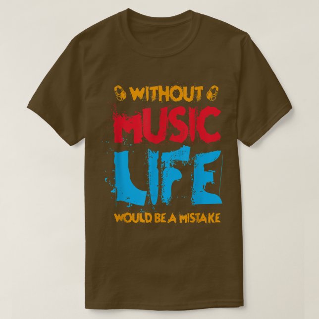 Camiseta El músico Rockn Roll Guitar Hardrock (Diseño del anverso)