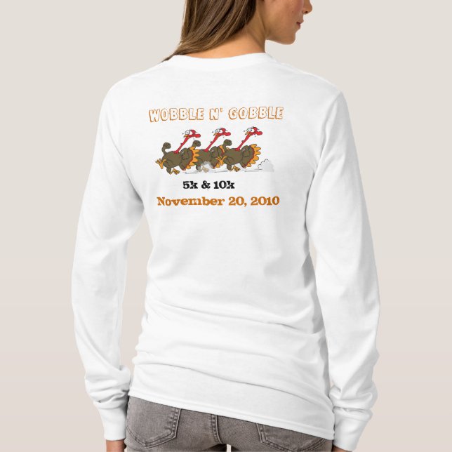 Camiseta El n del giro excéntrico engulle funcionamiento (Reverso)