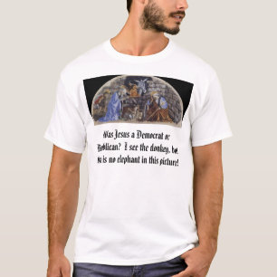 Camiseta El nacimiento de Cristo, era Jesús un Demócrata 