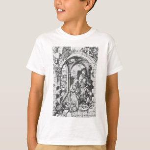 Camiseta El nacimiento de Jesús (por Martin Schongauer)