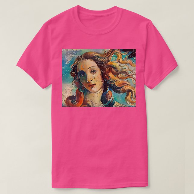 Camiseta El nacimiento de Venus Botticelli (Diseño del anverso)